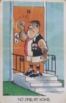 1972 Sunicrust Weg's Footy Funnies #NNO No one at Home Front